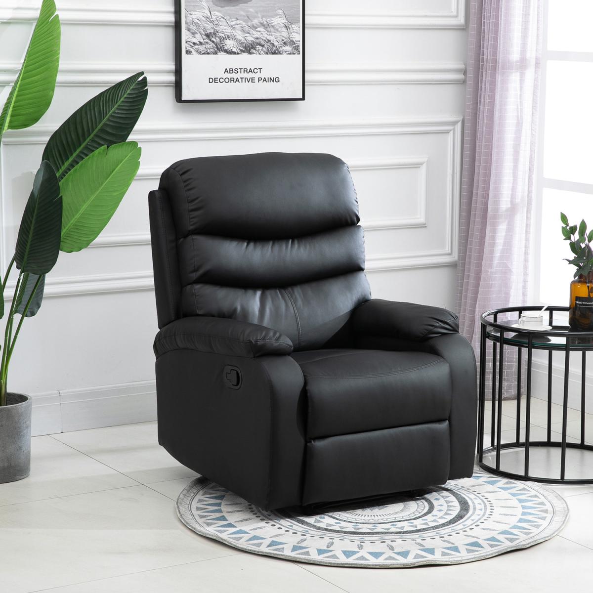 Recliner Lounger Multifunctional Sofa Chair - Black – image 8