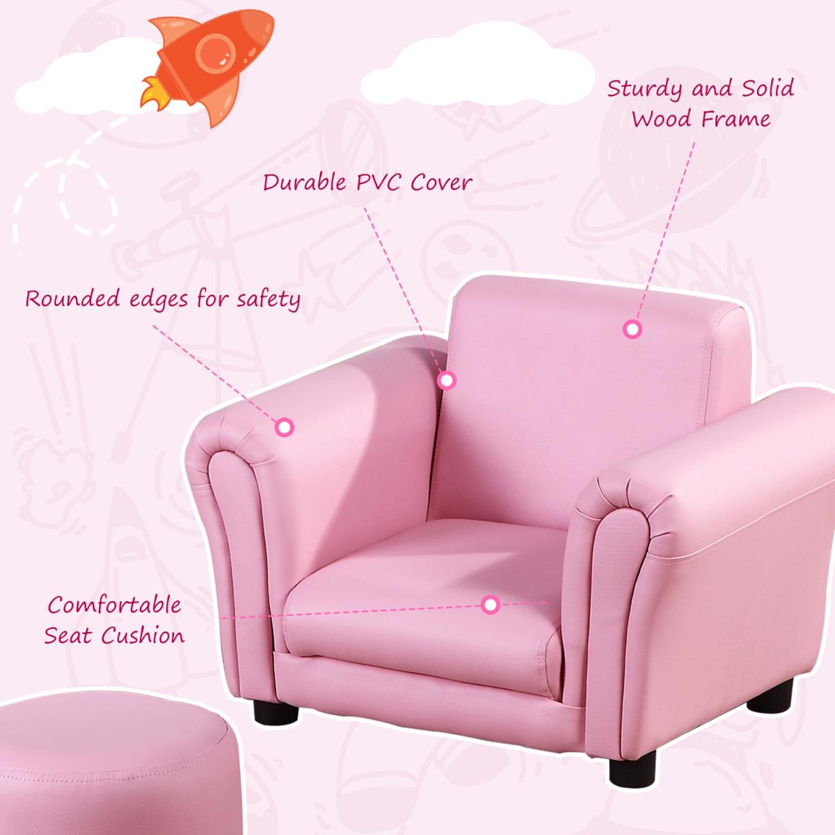 Children Kid Sofa Set - Pink – image 3