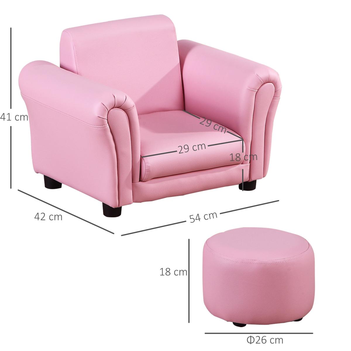 Children Kid Sofa Set - Pink – image 6