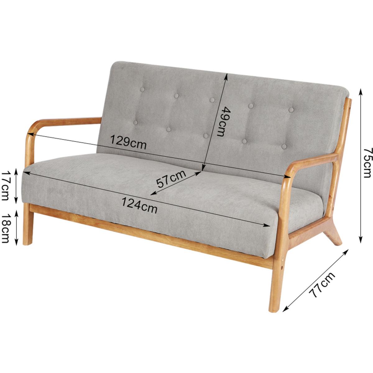 Minimalist Design Sofa - Light Brown / Armchair – image 7
