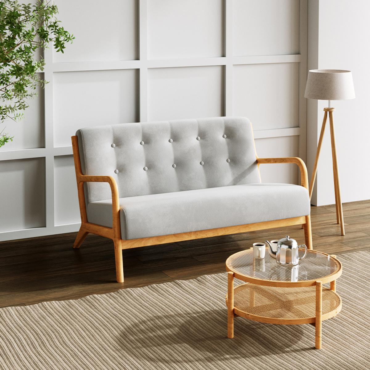 Minimalist Design Sofa - Light Brown / Armchair – image 8