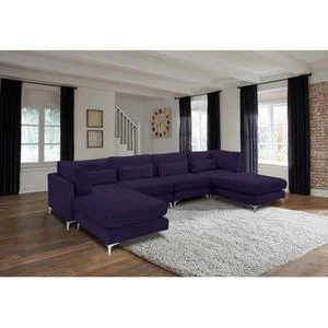 Finley Full Back Large Corner U Shape Sofa - Grey – image 2
