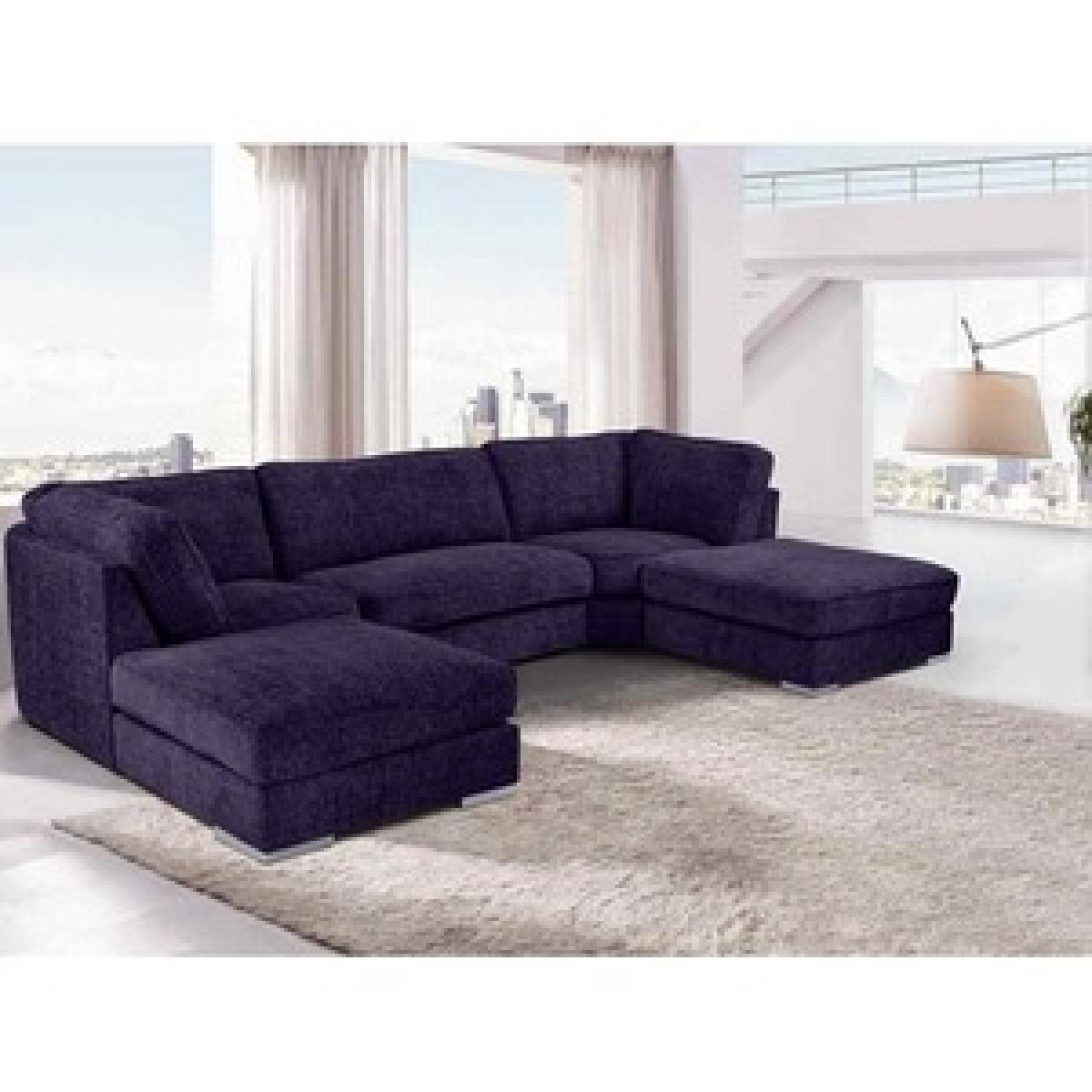 Britany Large Corner U Shape Sofa - White – image 2