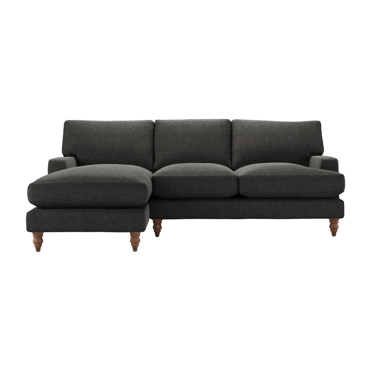 Isla Medium LHF Chaise Sofa in Anthracite Quartz - sofa.com – image 1