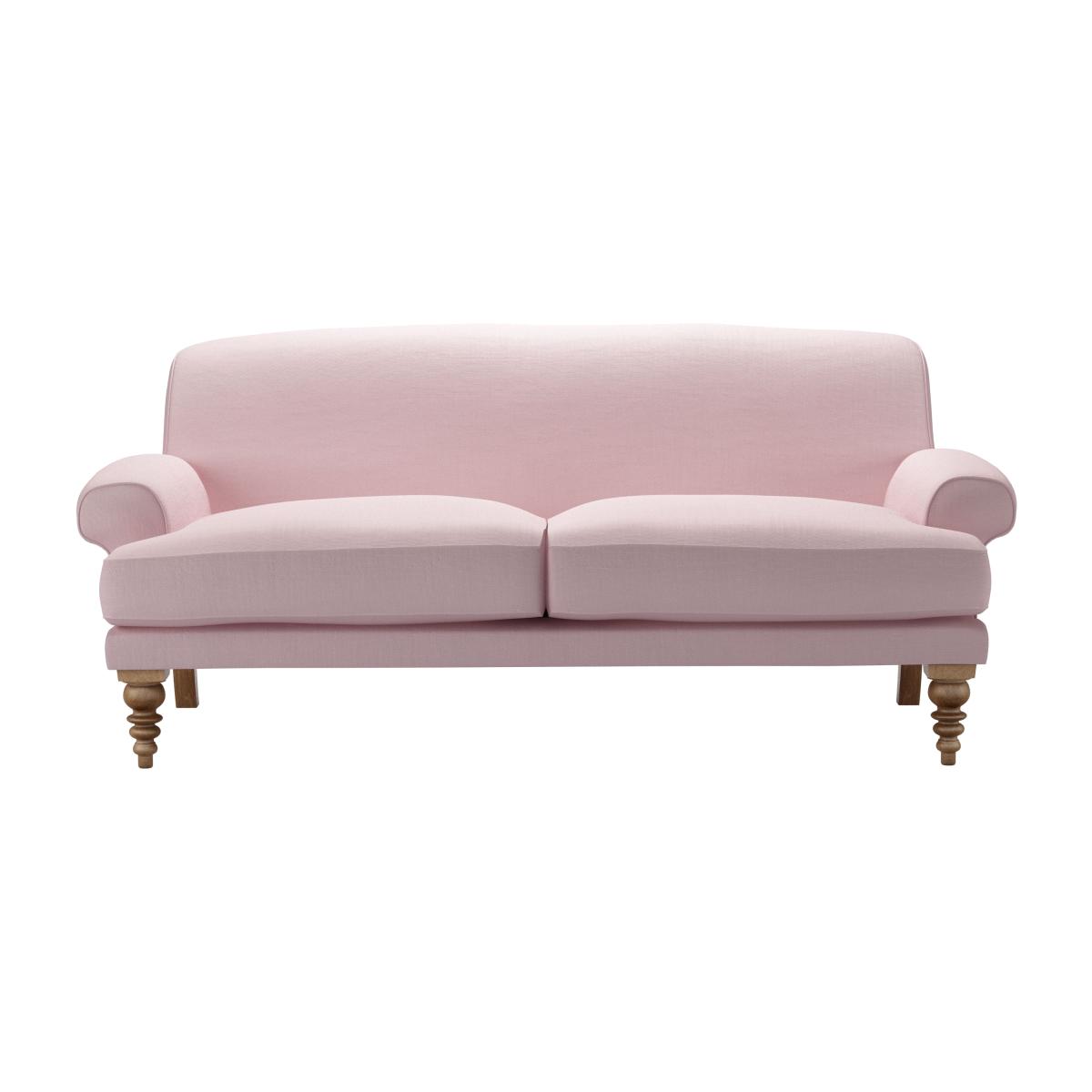 Saturday 2.5 Seat Sofa (breaks down) in Powder Pink Brushed Linen Cotton - sofa.com – image 1
