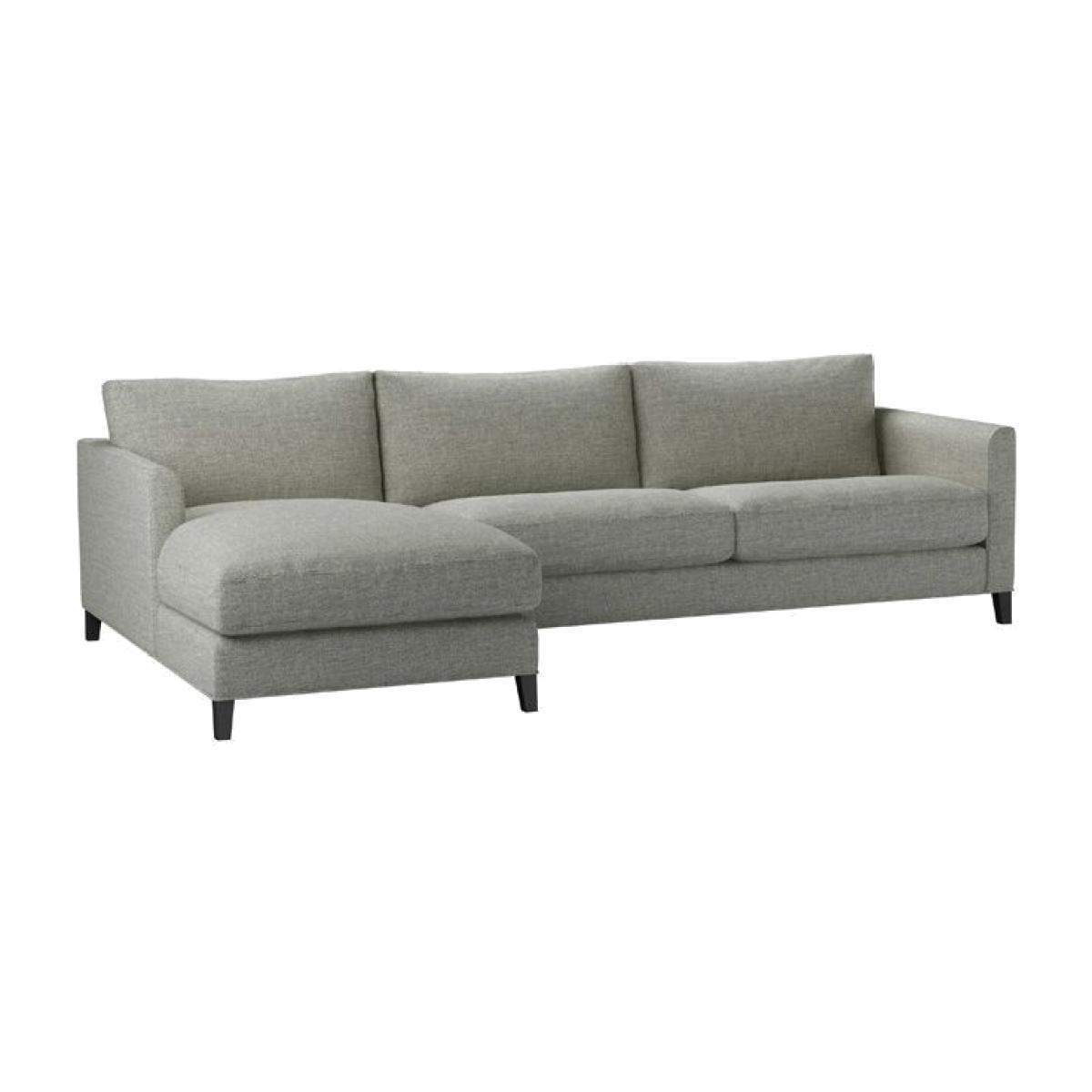 Izzy Large LHF Chaise Sofa in Grey Marl Highland Tweed - sofa.com – image 1