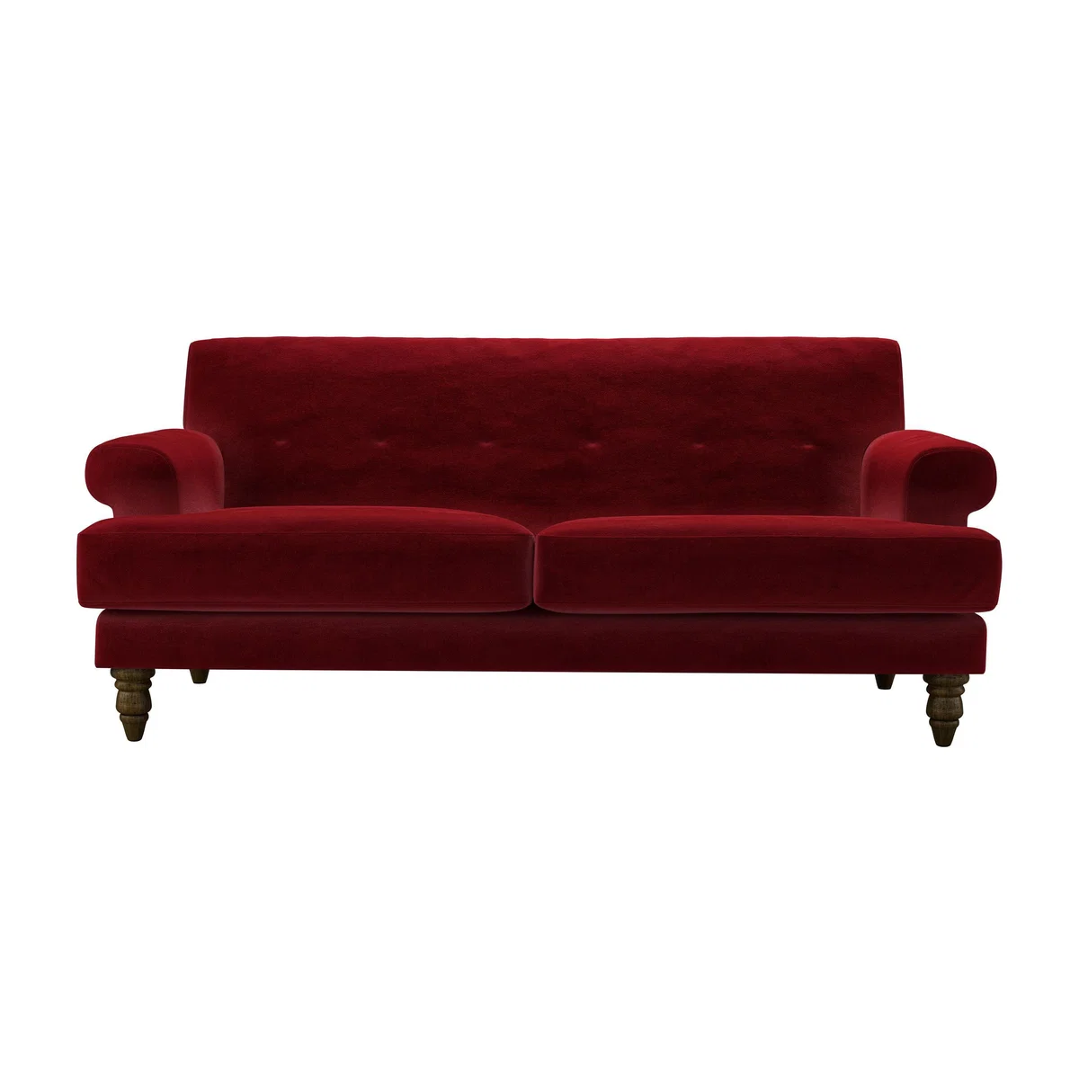 Remy 2.5 Seat Sofa in Claret Cotton Matt Velvet - sofa.com – image 1