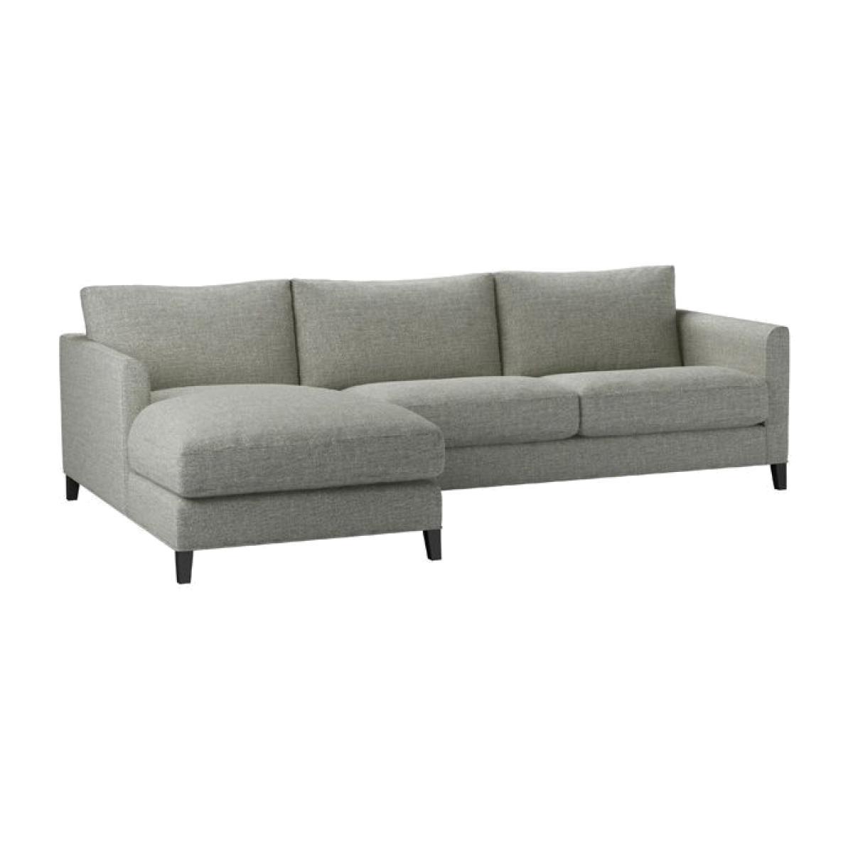 Izzy Medium LHF Chaise Sofa in Grey Marl Highland Tweed - sofa.com – image 1