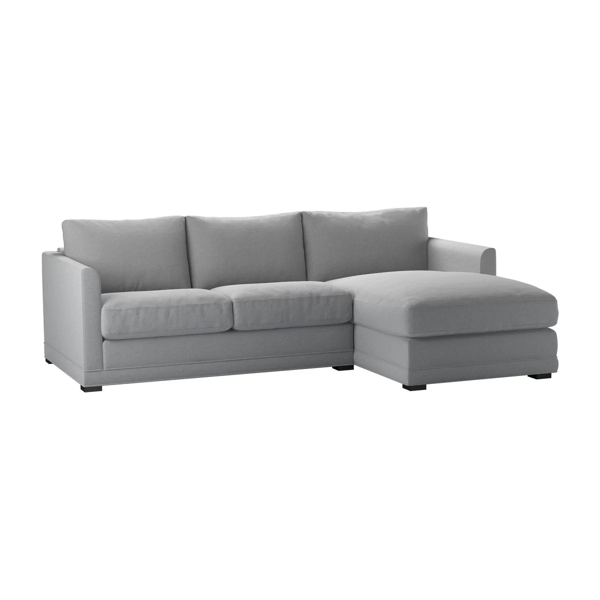 Aissa Small RHF Chaise Storage Sofa in Pumice House Plain Weave - sofa.com