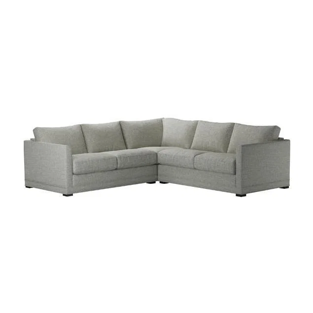 Aissa Small Corner Sofa in Grey Marl Highland Tweed - sofa.com – image 1