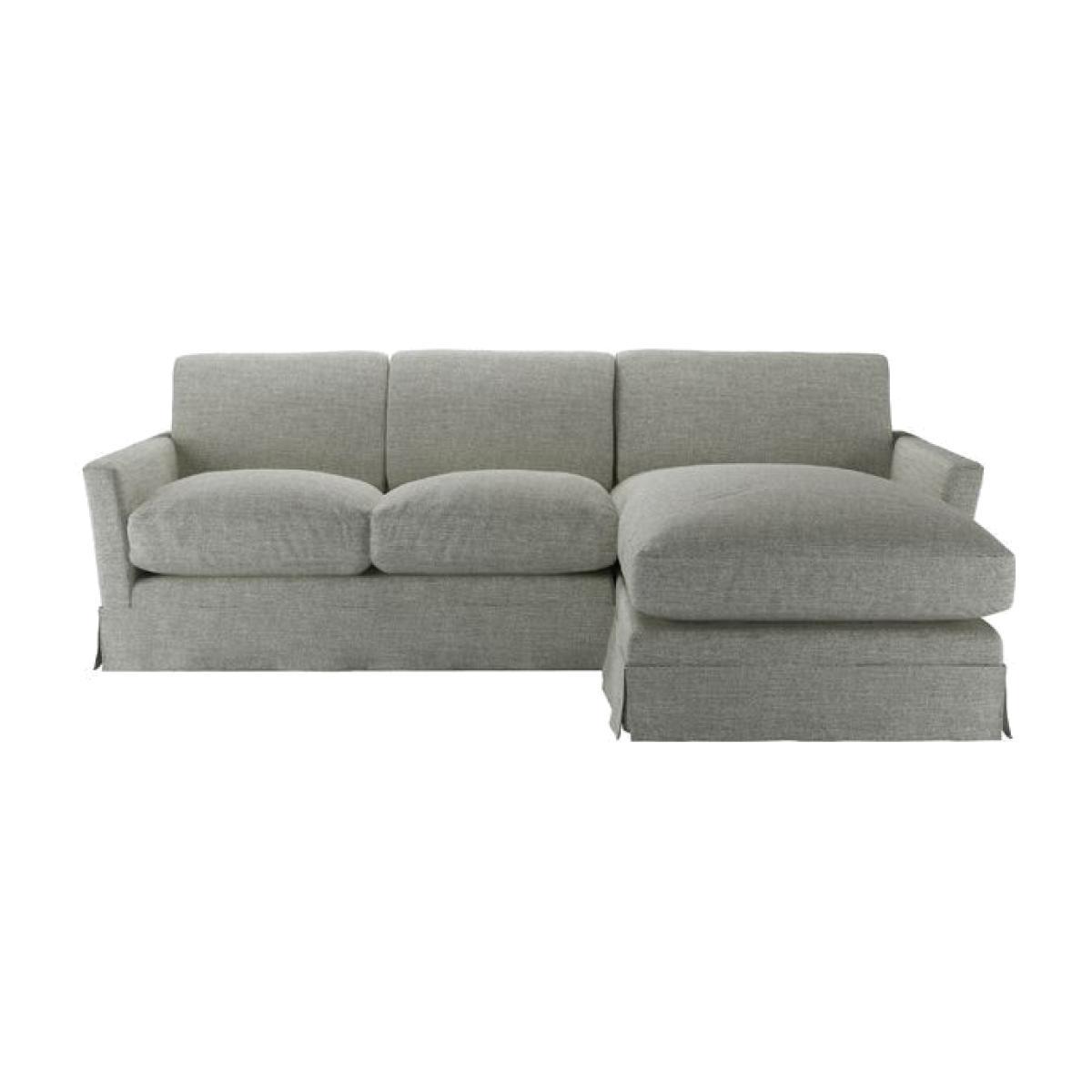 Otto Medium RHF Chaise Sofa in Grey Marl Highland Tweed - sofa.com
