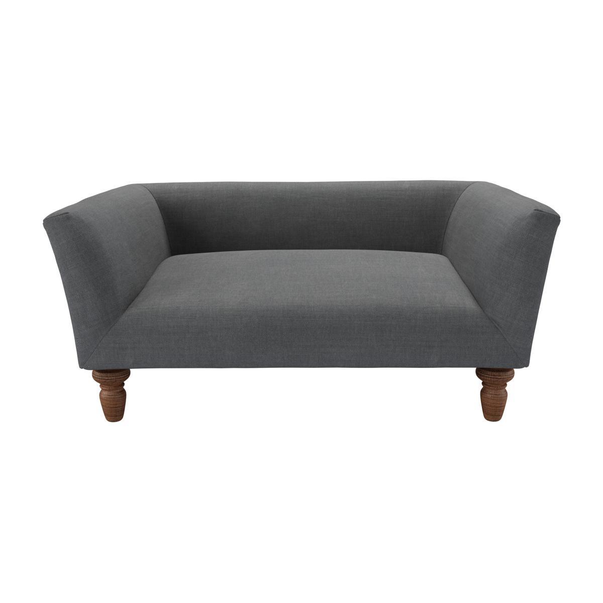 Cecil Small Pet Bed in Monsoon Brushed Linen Cotton - sofa.com – image 1