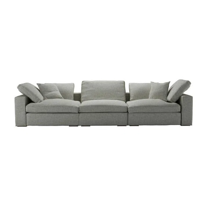 Long Island 3 Seat Sofa in Grey Marl Highland Tweed - sofa.com – image 1