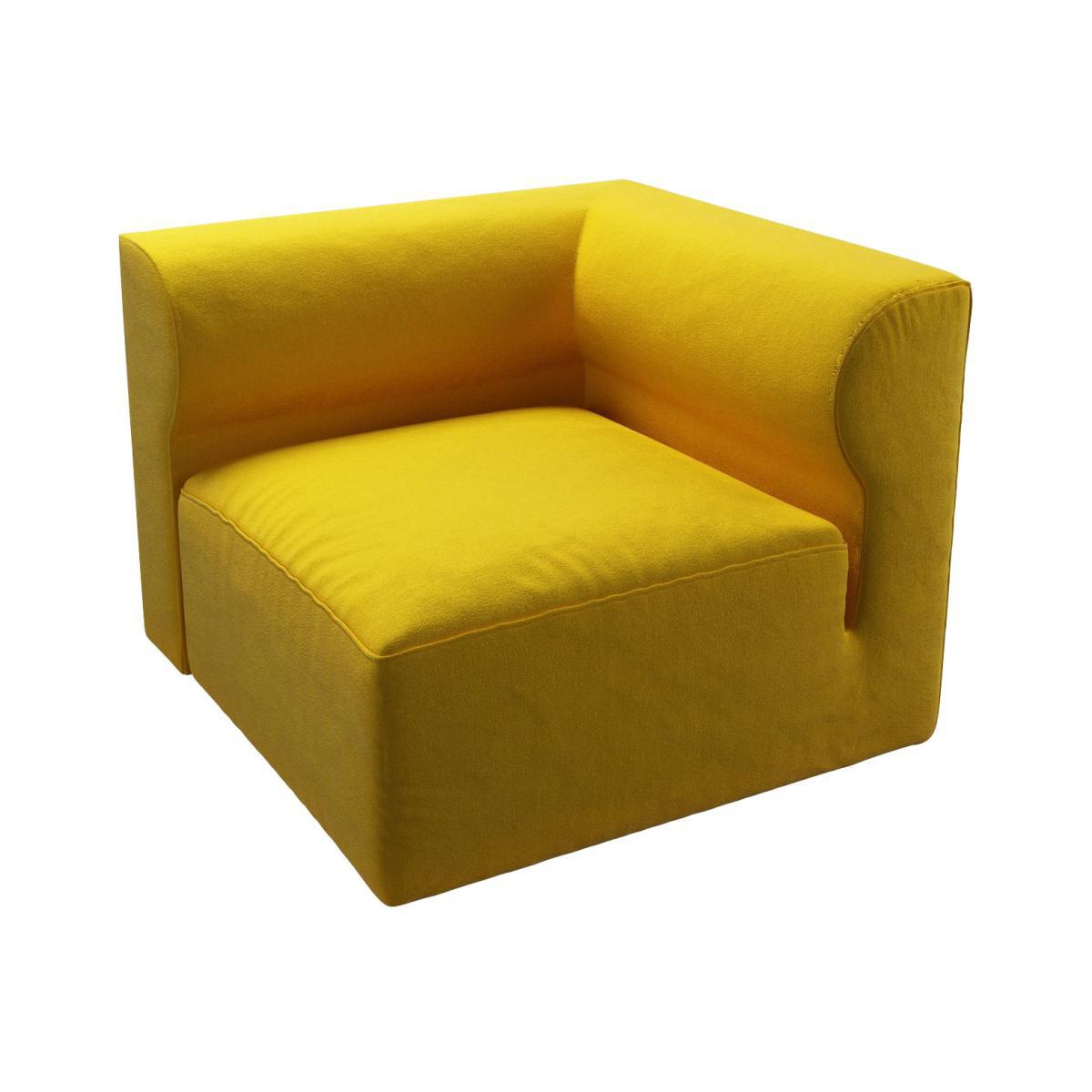 Cohen Corner Unit in Canary Cotton Matt Velvet - sofa.com – image 1