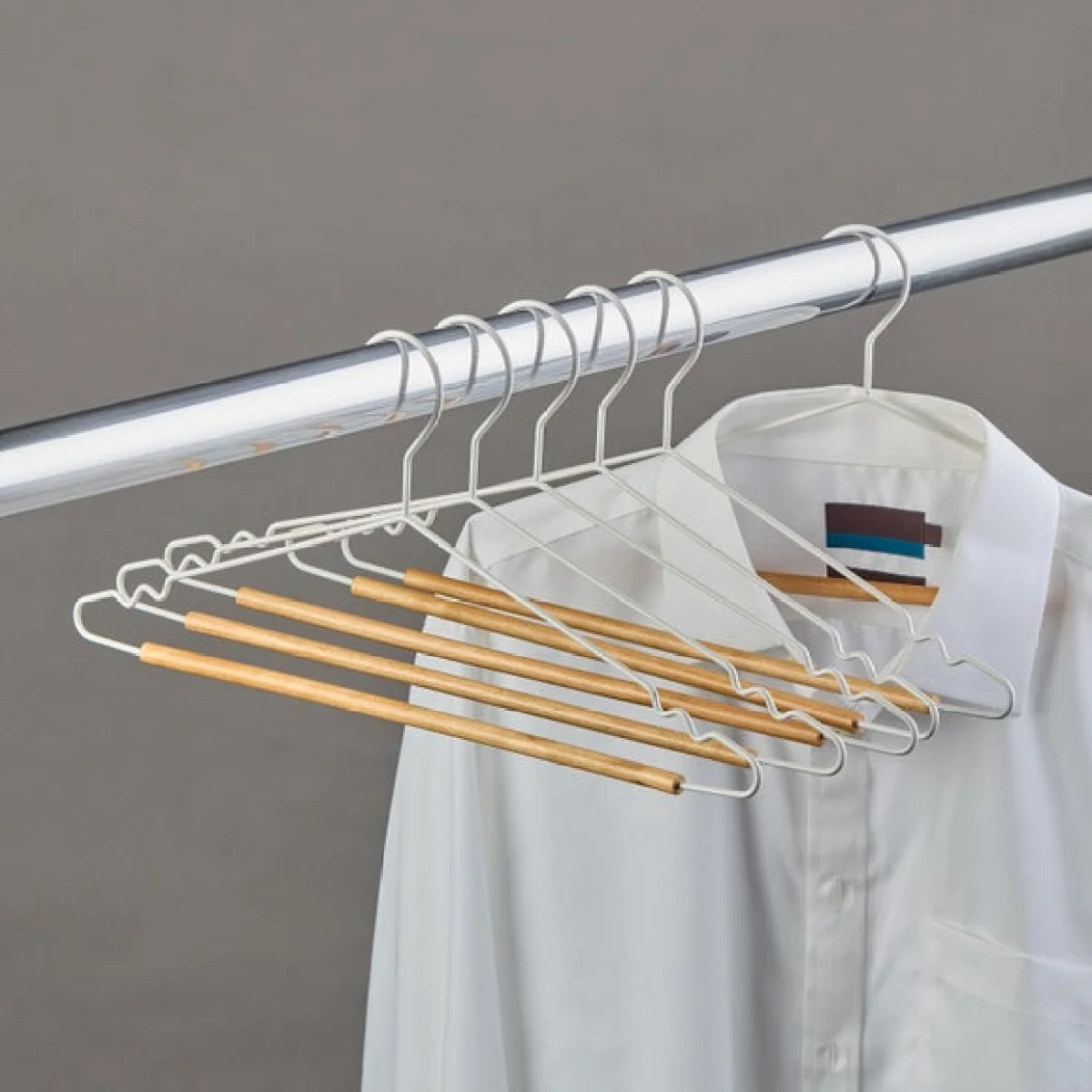 Set of 6 Wooden Bar Hangers – image 1