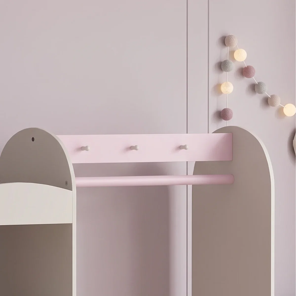 AIYAPLAY Kids Clothing Rack with Lights Mirror 316 036V80PK - Pink – image 2