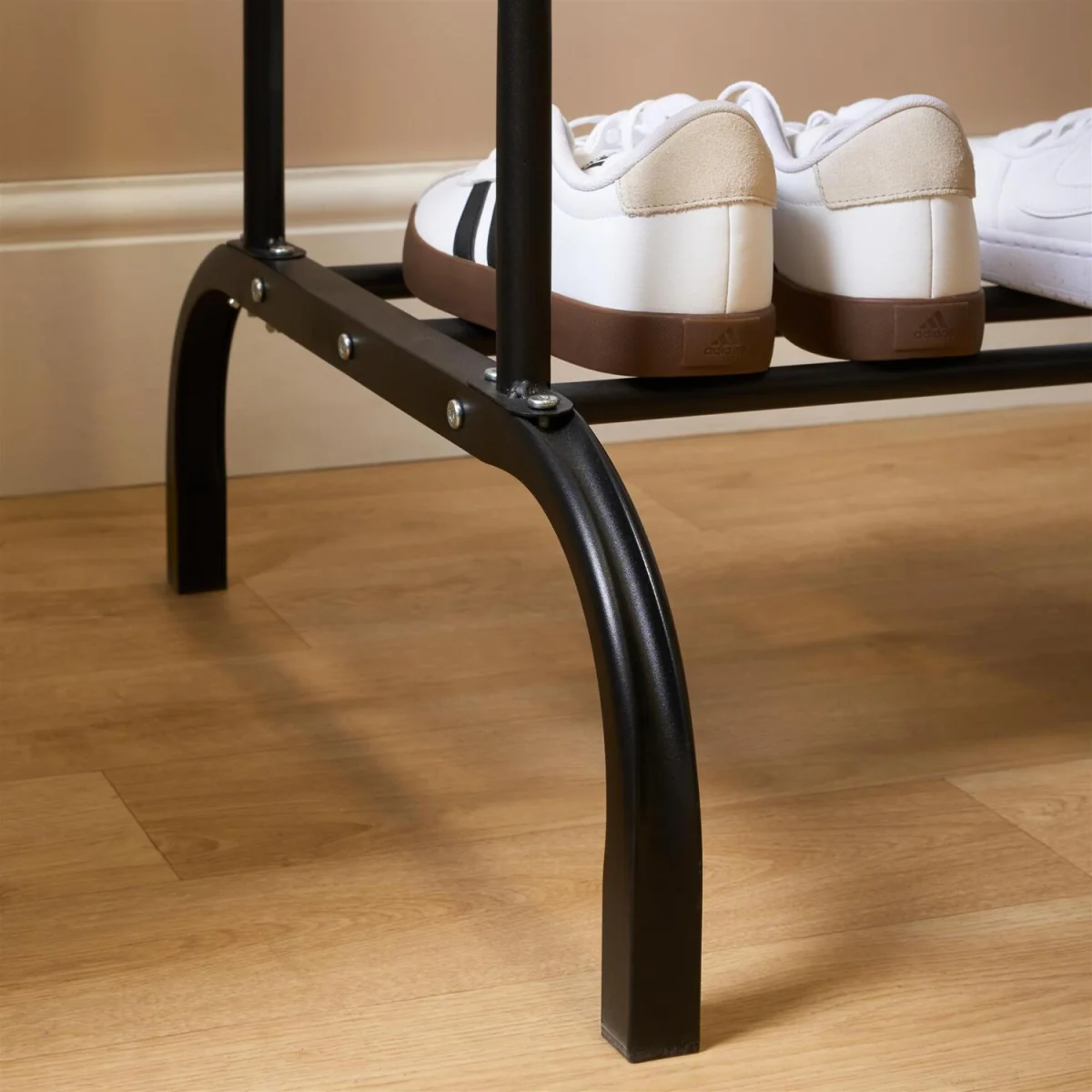 Heavy Duty Clothes Rail With Rack - Black – image 1