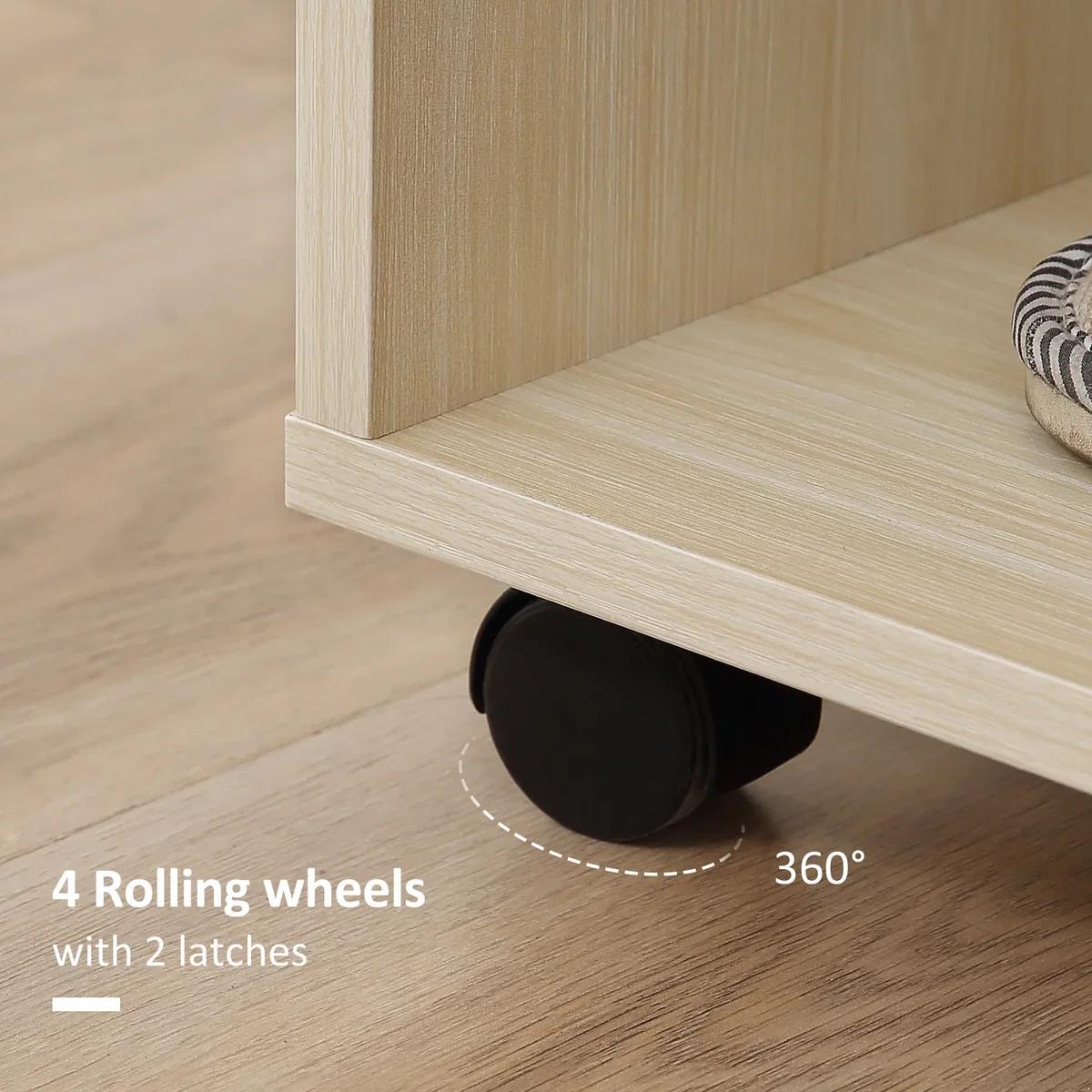 Open Wardrobe with Hanging Rail - Maple wood-effect – image 6
