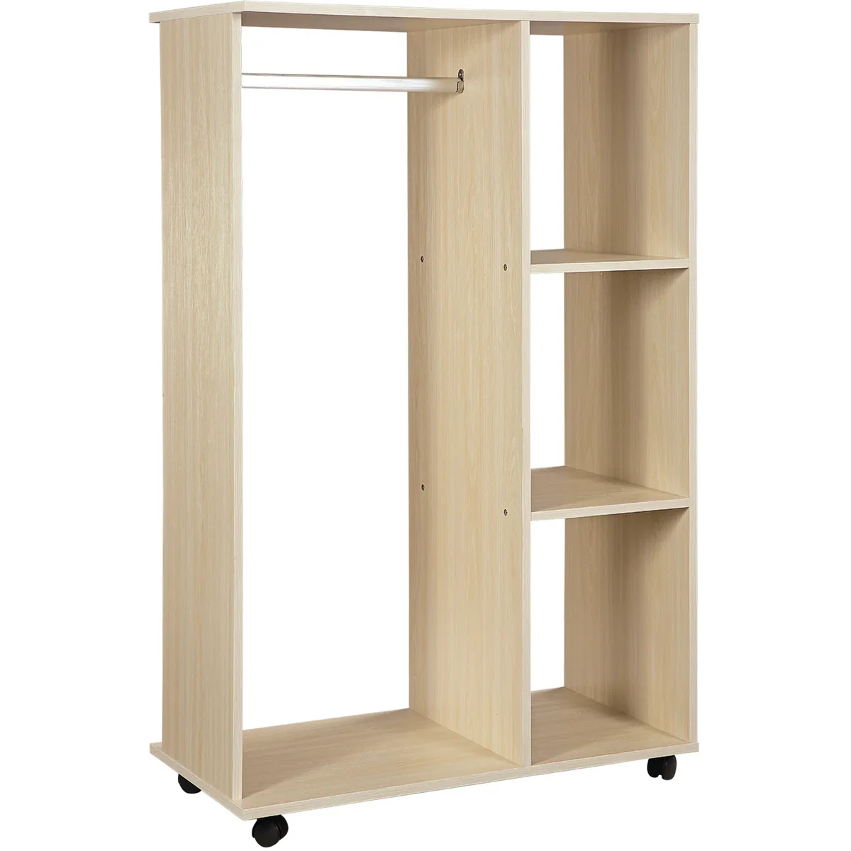 Open Wardrobe with Hanging Rail - Maple wood-effect – image 9