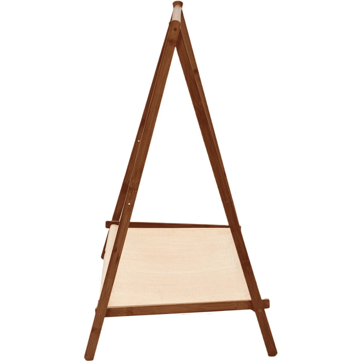 76cm Freestanding Foldable Bamboo Clothes Rail - Brown – image 6