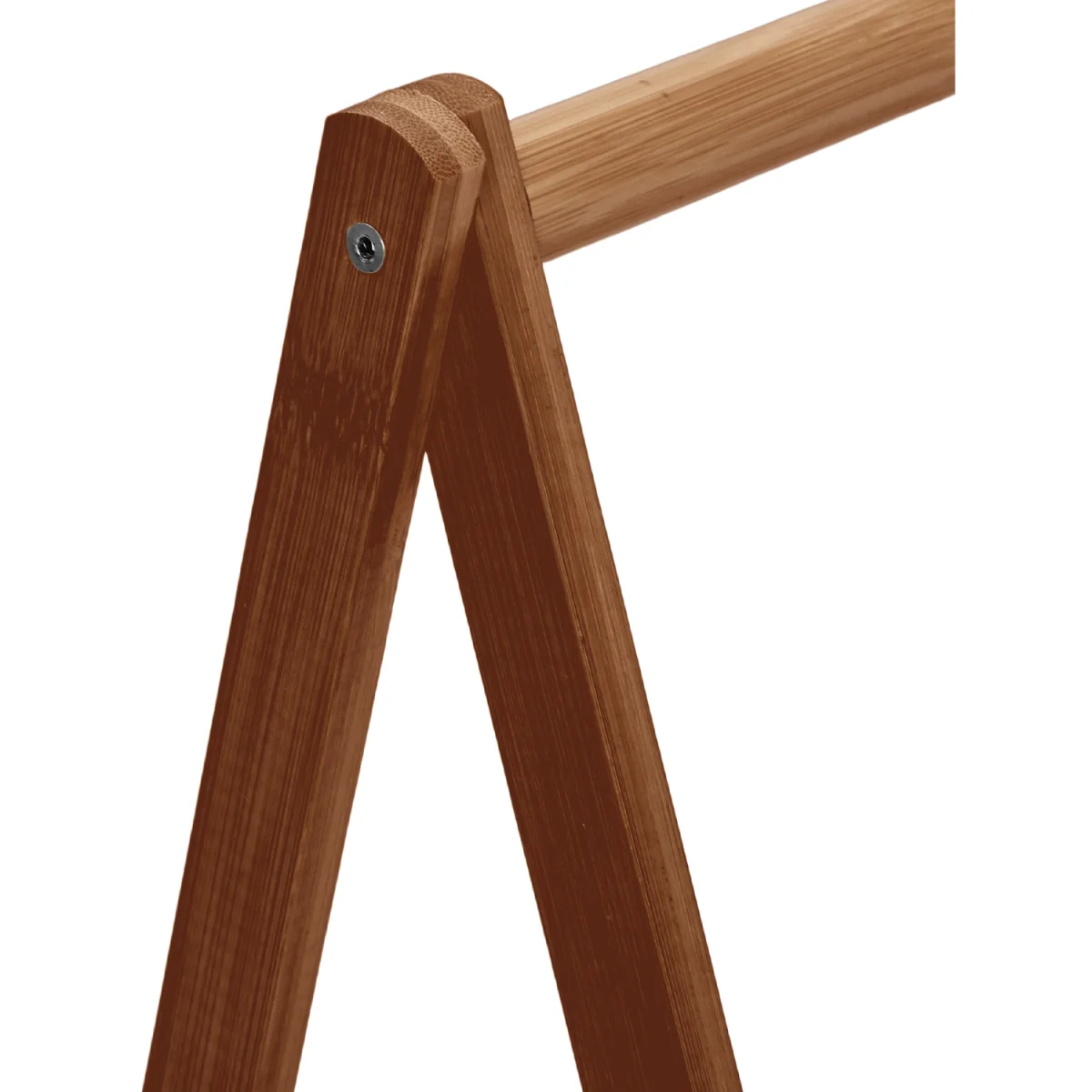 76cm Freestanding Foldable Bamboo Clothes Rail - Brown – image 8