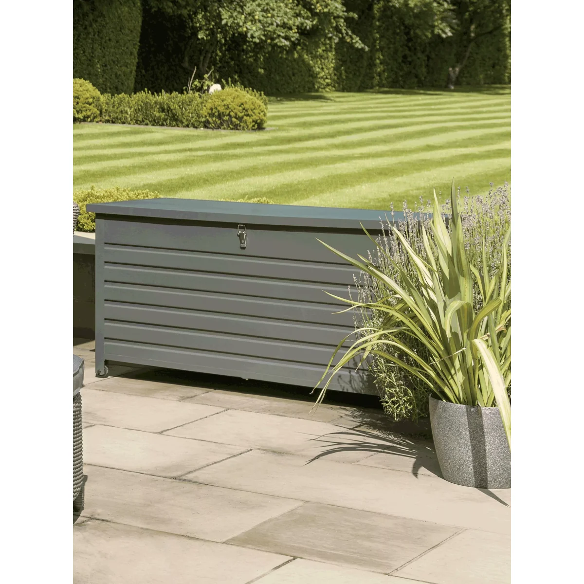 KETTLER Palma Aluminium Garden Cushion Storage Box, Grey – image 4