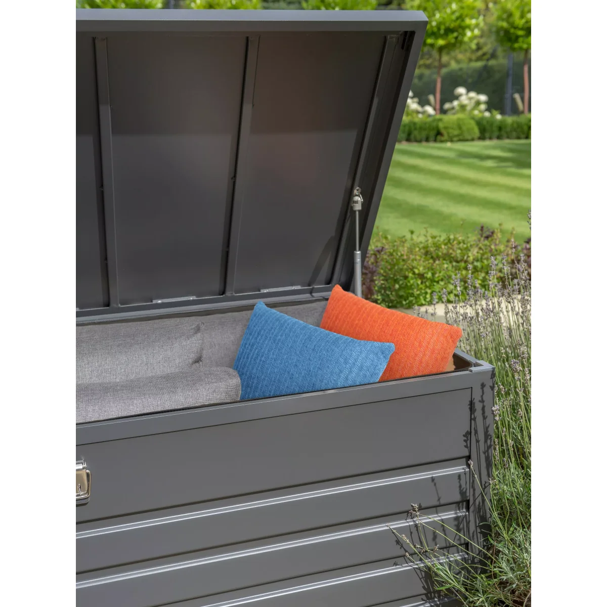 KETTLER Large Aluminium Garden Cushion Storage Box, Anthracite – image 3