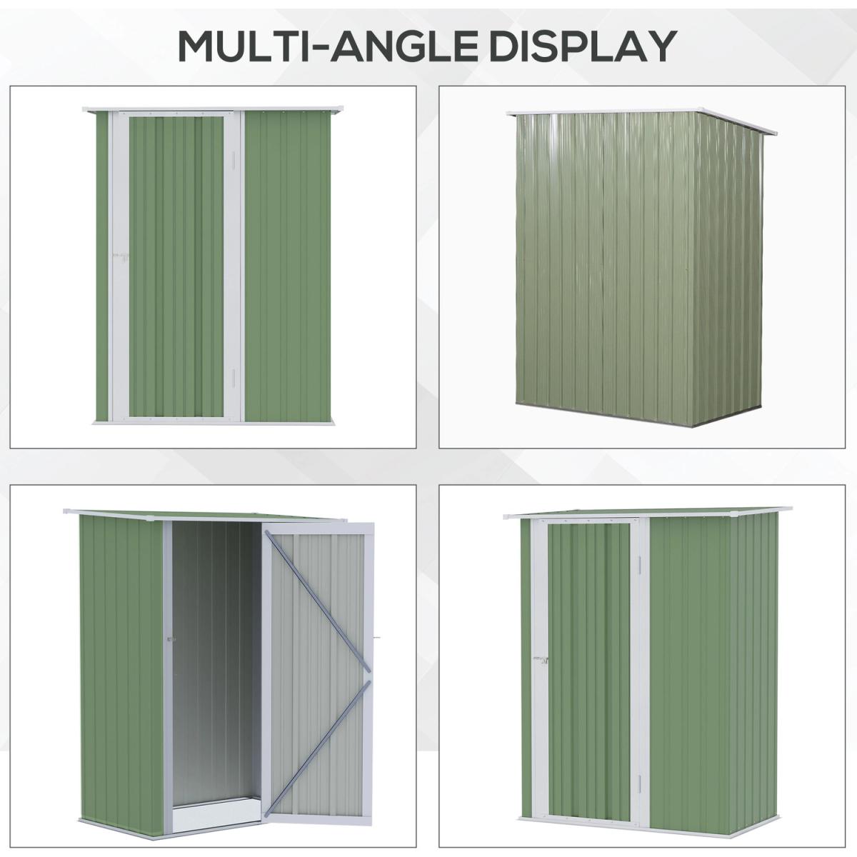 Outdoor Storage Shed - Light Green – image 5