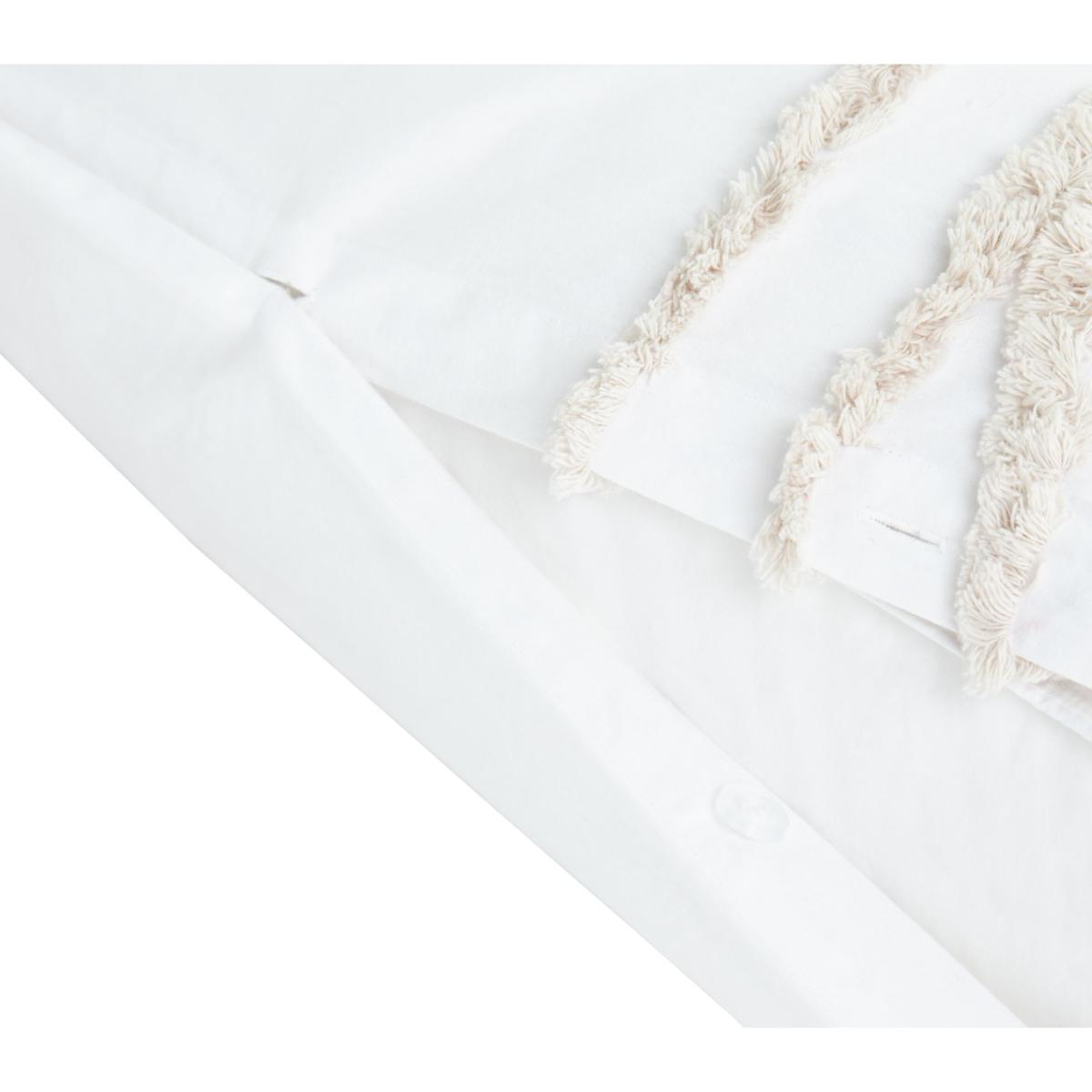 Habitat Cotton Tufted Palm White&Cream Bedding Set-Superking – image 5