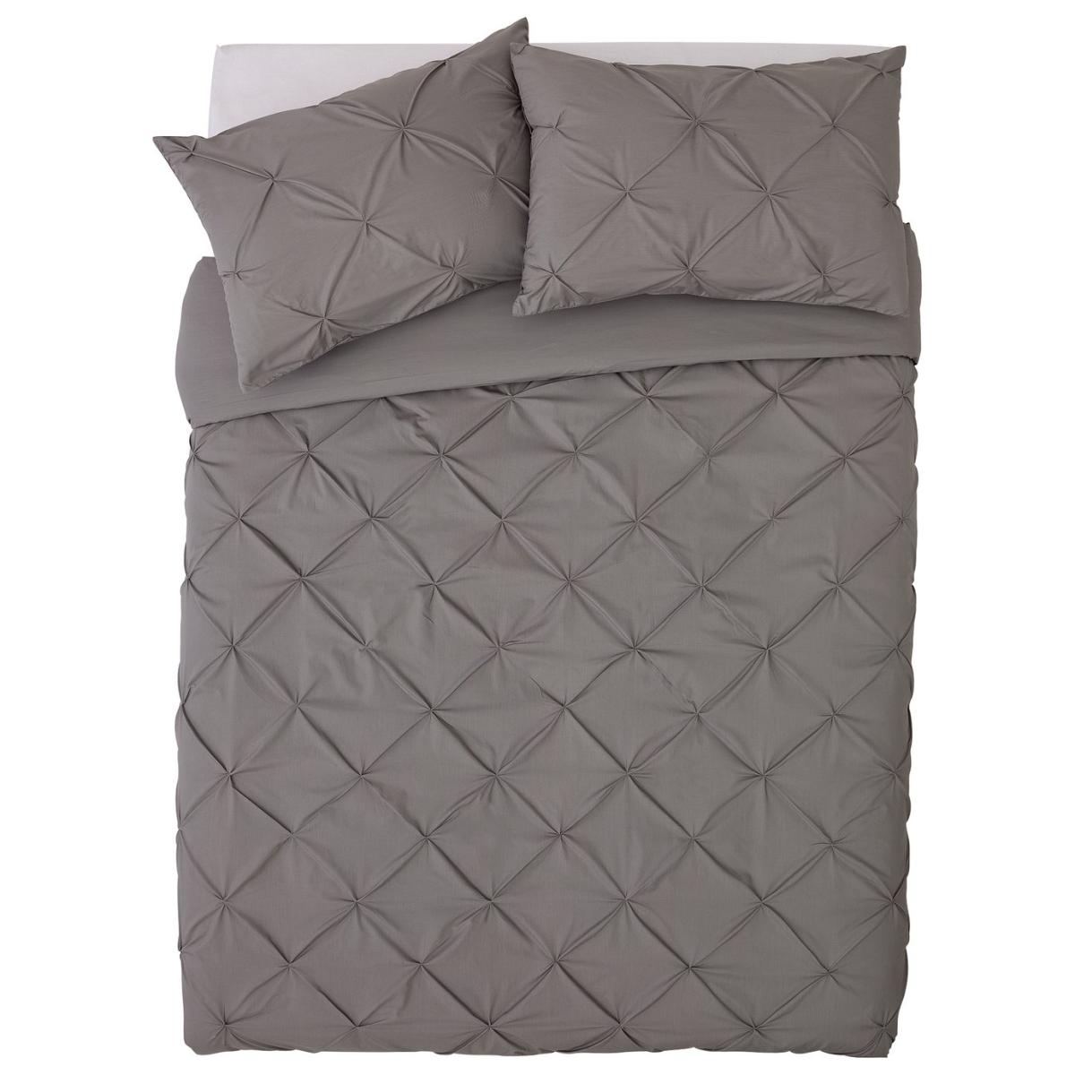 Habitat Hadley Pintuck Grey Bedding Set - Superking – image 3