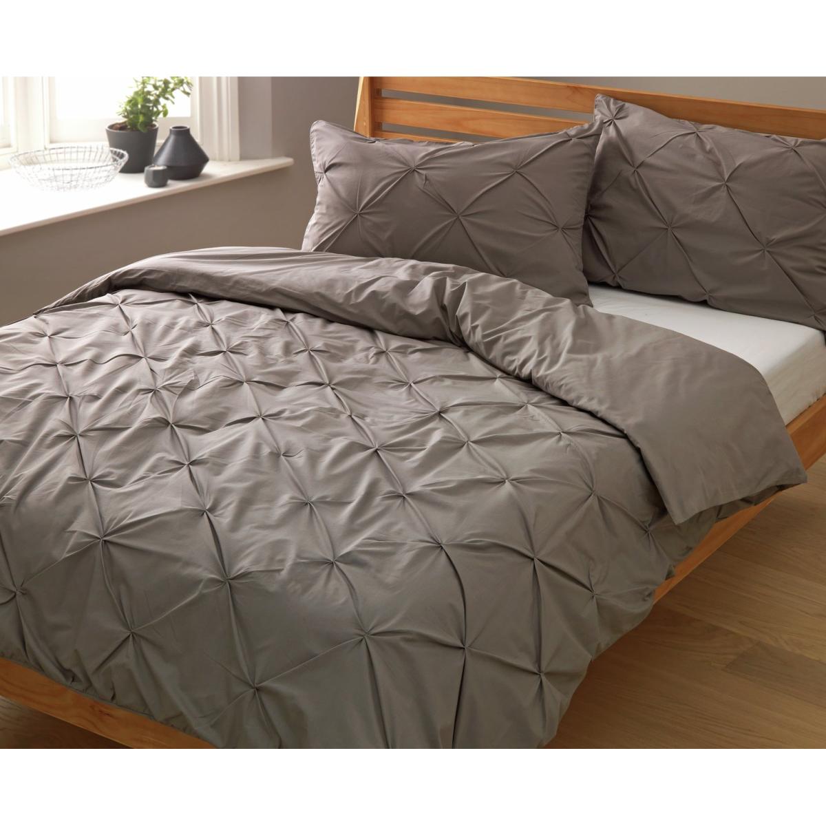 Habitat Hadley Pintuck Grey Bedding Set - Superking – image 5