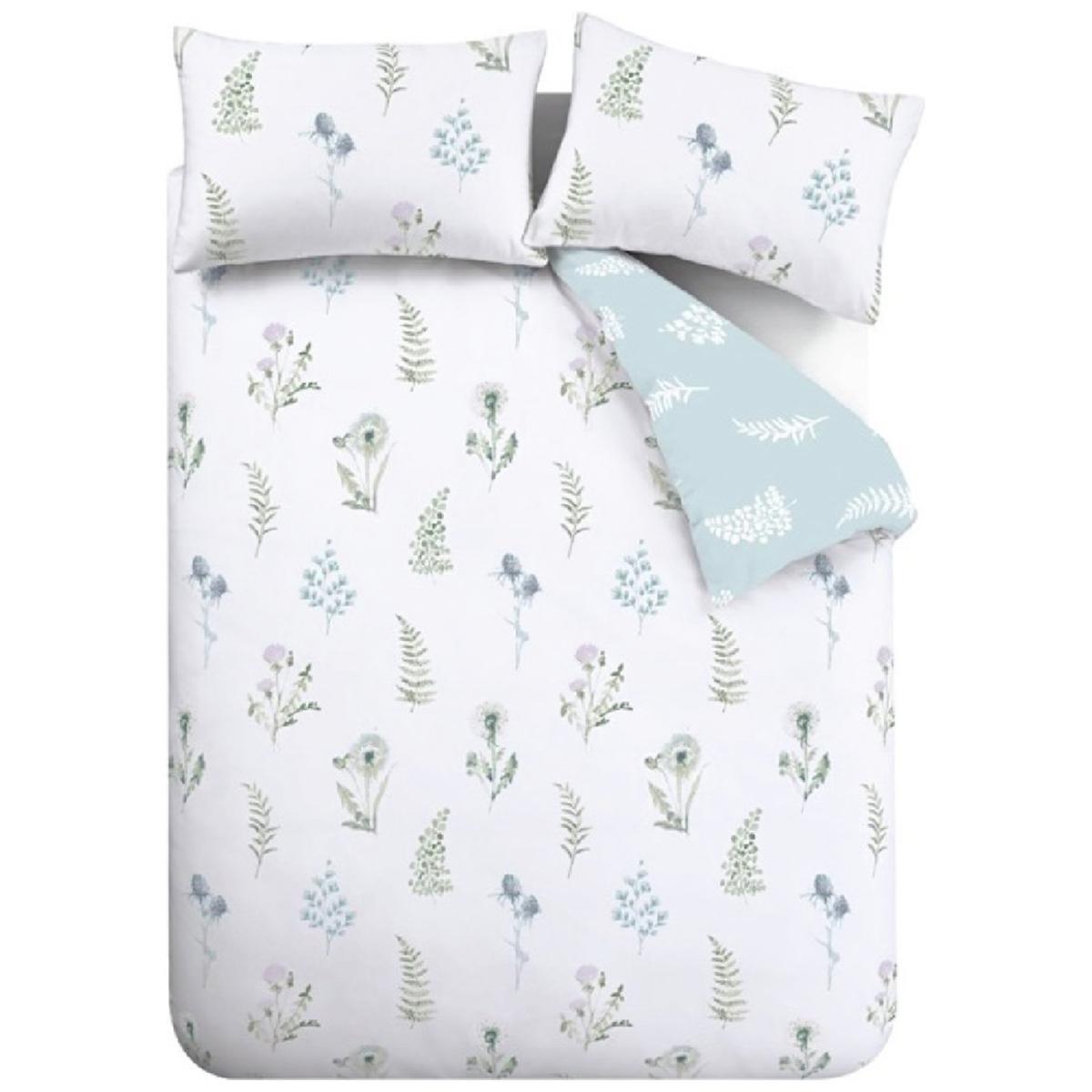 Bianca Egyptian Cotton Flowers White Bedding Set - Superking – image 2