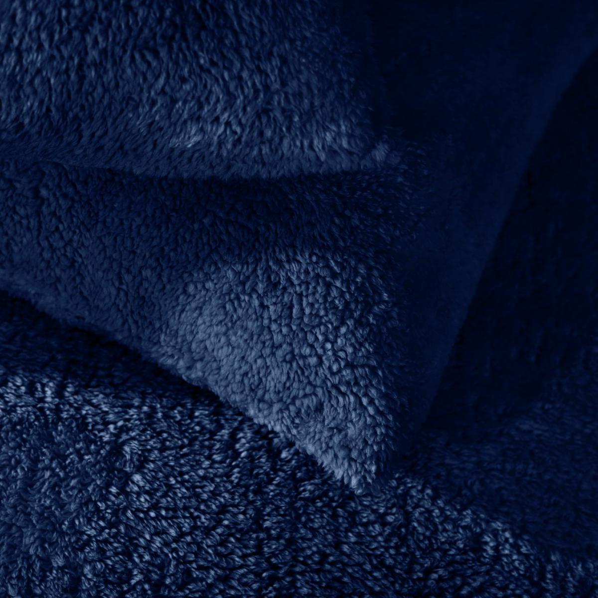 Habitat Navy Blue Fleece Bedding Set - Superking – image 3