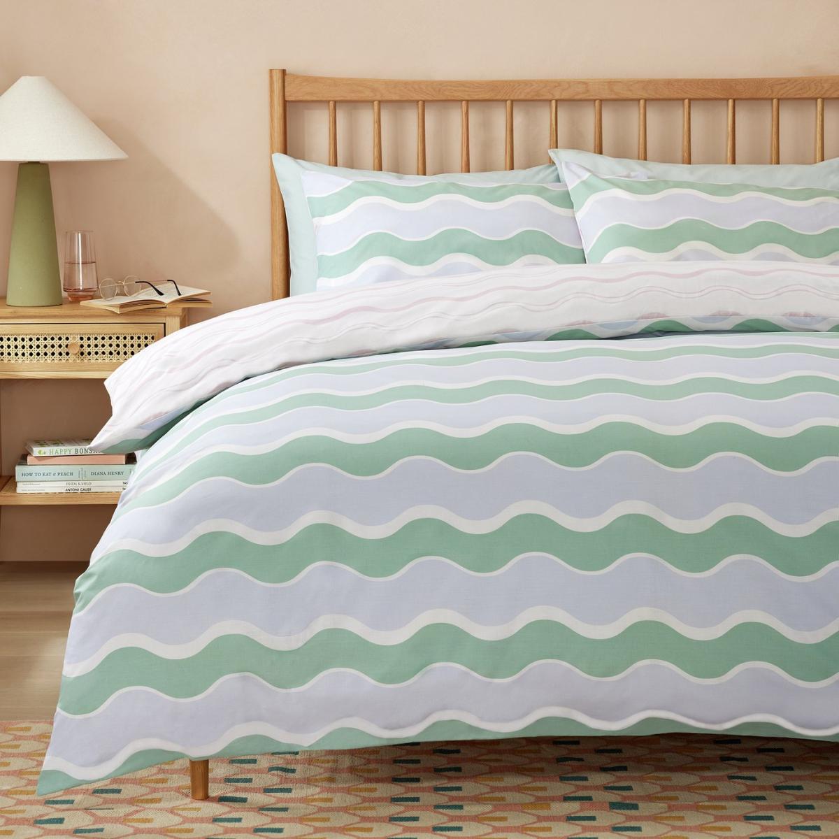 Habitat Wavey Printed Bedding Set - Superking – image 2