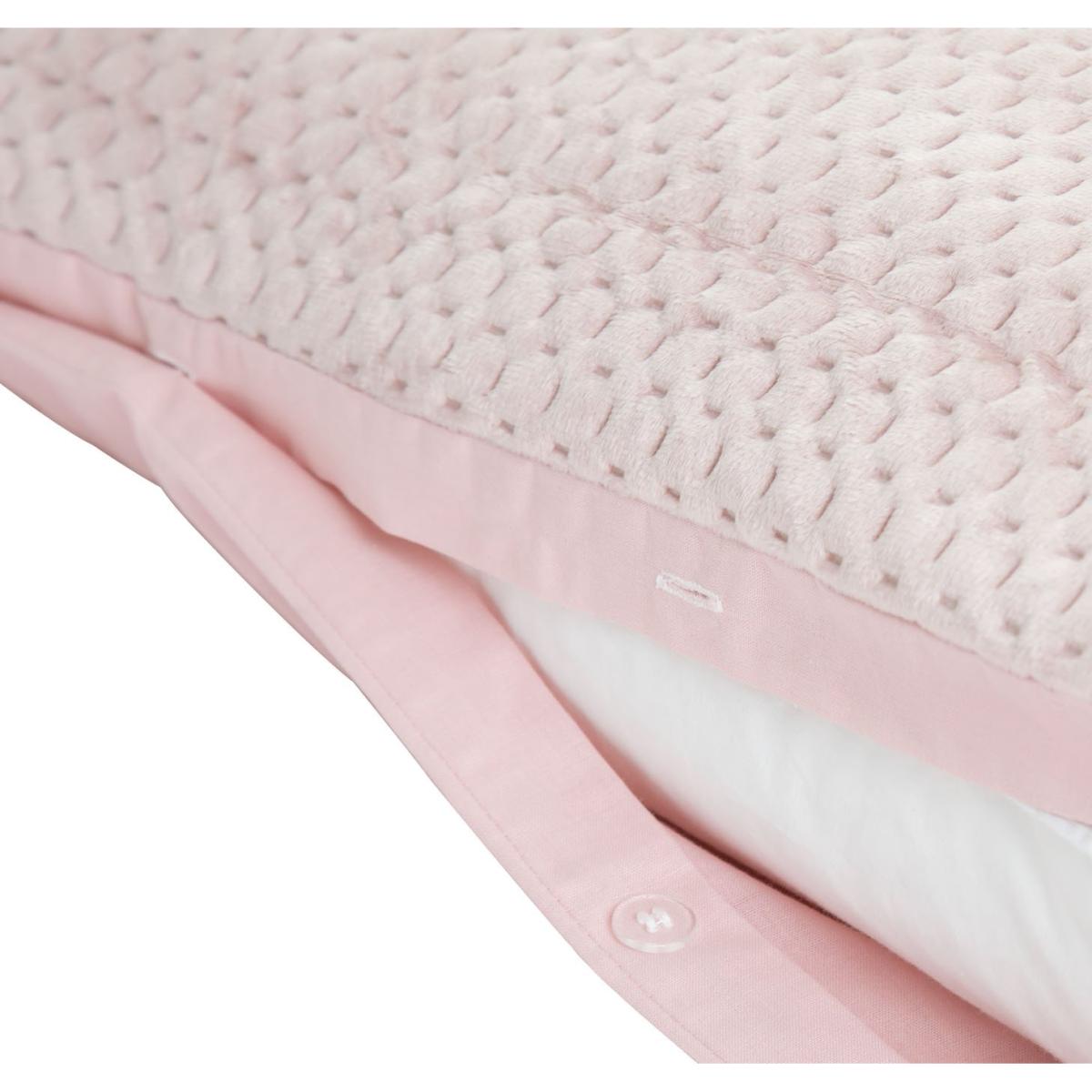 Habitat Pinsonic Velvet Plain Pink Bedding Set -Superking – image 5