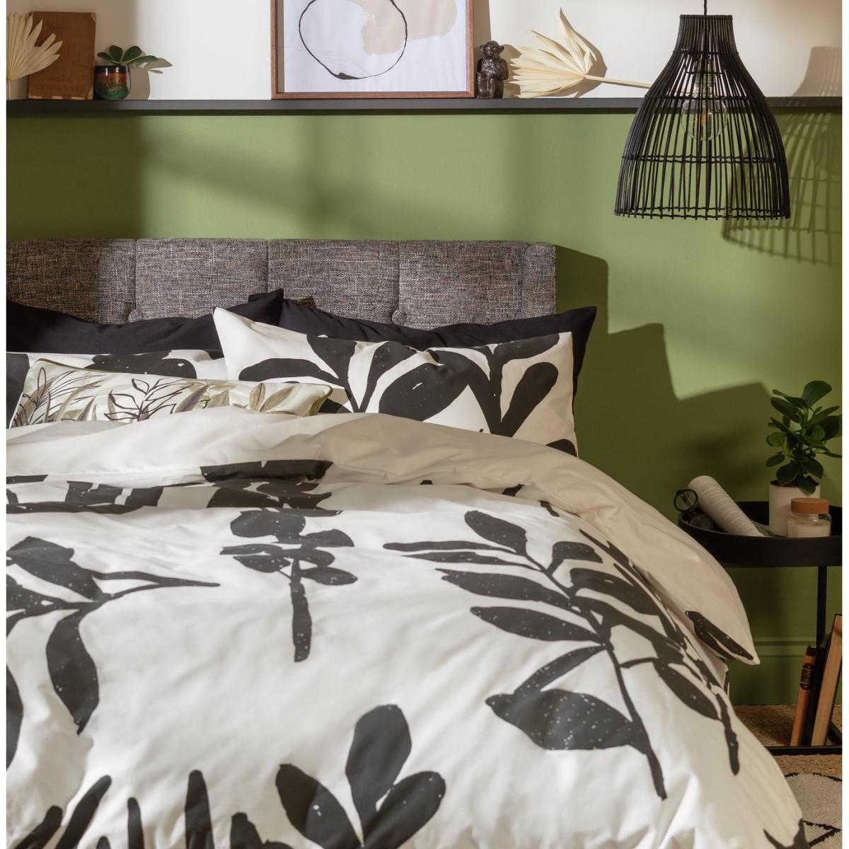 Habitat Cotton Floral Placement Black Bedding Set-SuperKing – image 3