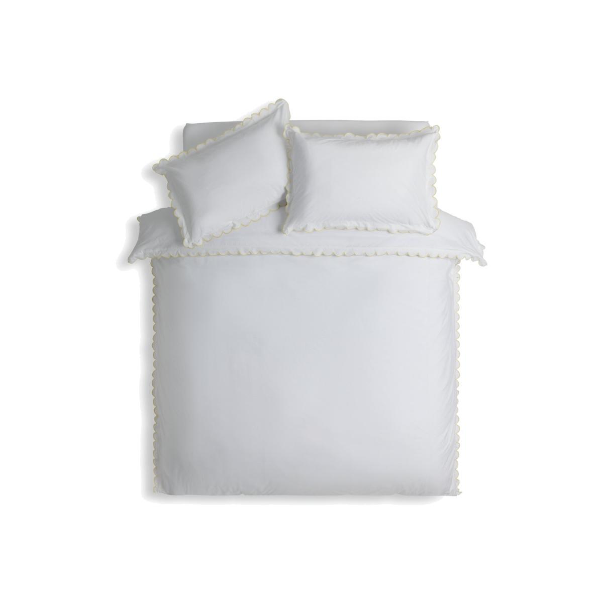 Habitat Pure Cotton Scallop White Bedding Set - Superking – image 1