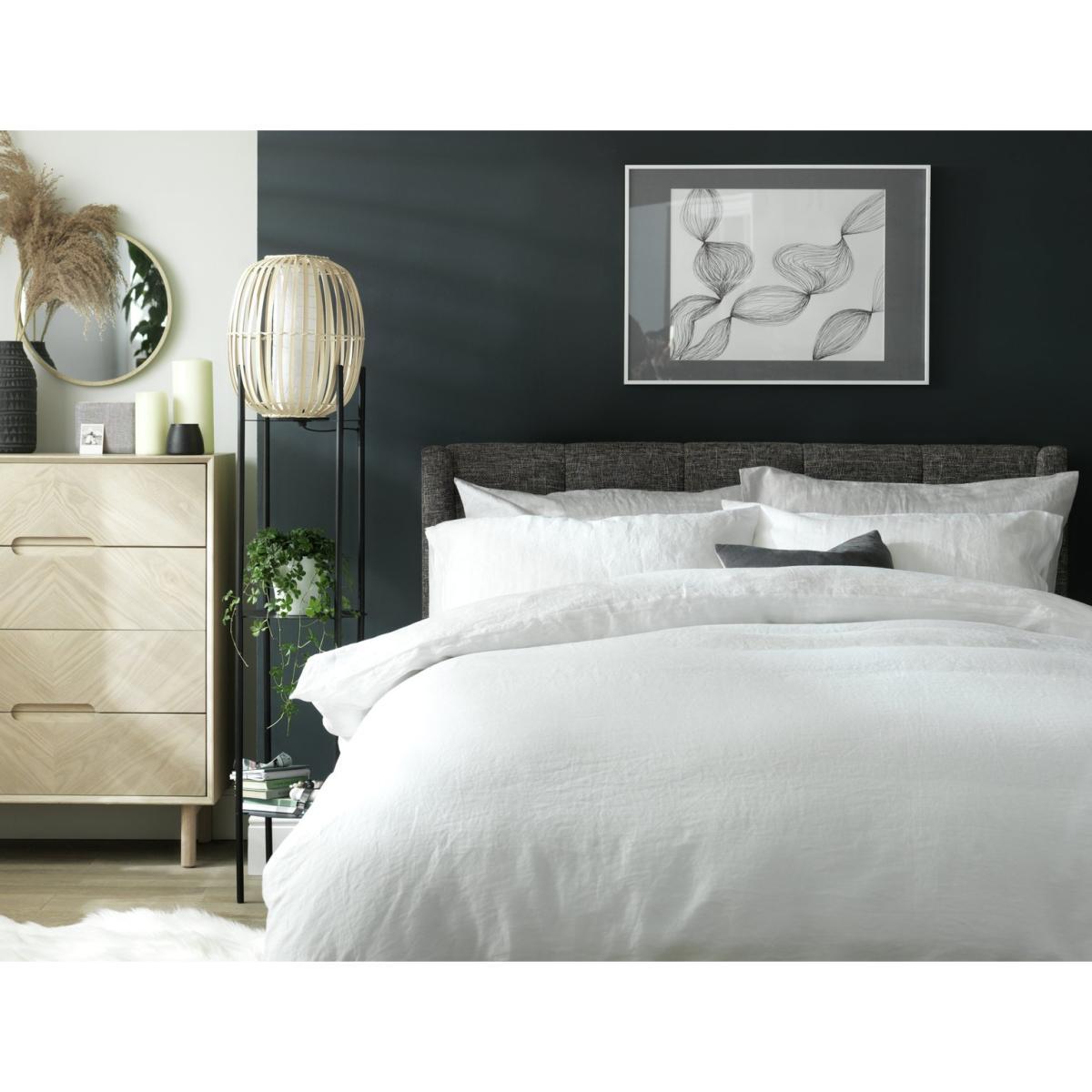 Habitat Linen White Bedding Set - Super King – image 2