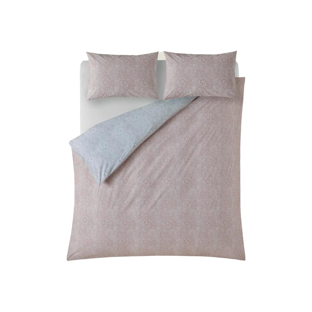 William Morris At Home Pure Cotton Marigold Bedding Set - 6FT - Pink, Pink – image 1