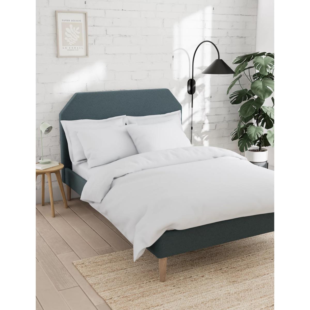 M&S Percale Bedding Set - 6FT - Duck Egg, Duck Egg – image 4