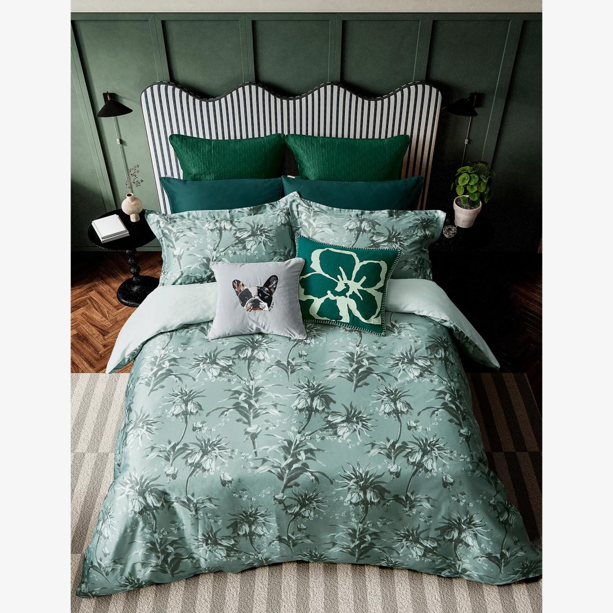 Ted Baker Sateen Belmar Floral Bedding Set - 6FT - Mint, Mint – image 1