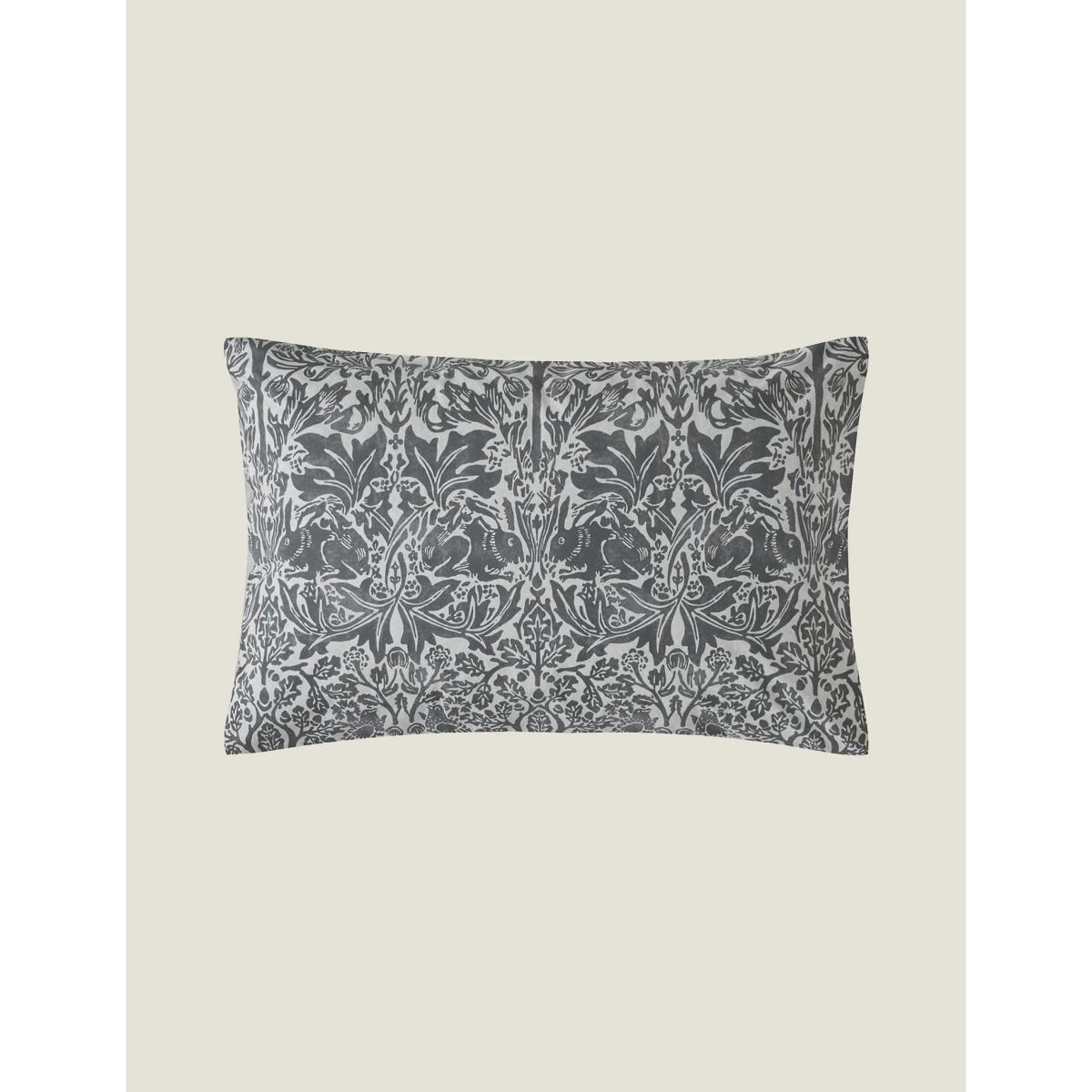 William Morris At Home Pure Cotton Brother Rabbit Bedding Set - 6FT - Charcoal, Charcoal – image 4