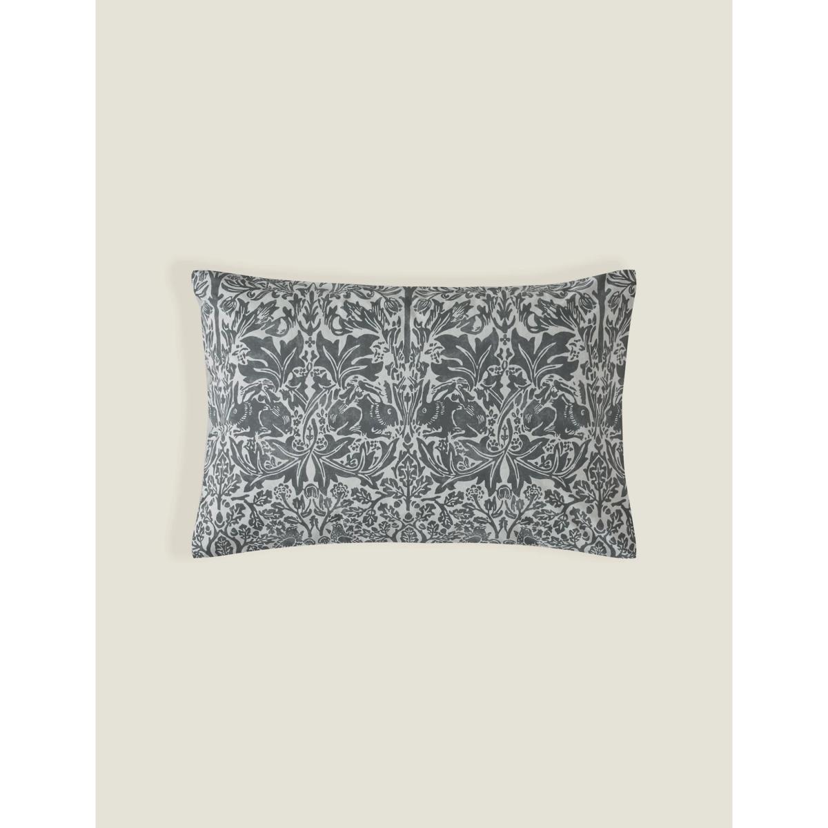 William Morris At Home Pure Cotton Brother Rabbit Bedding Set - 6FT - Charcoal, Charcoal – image 5