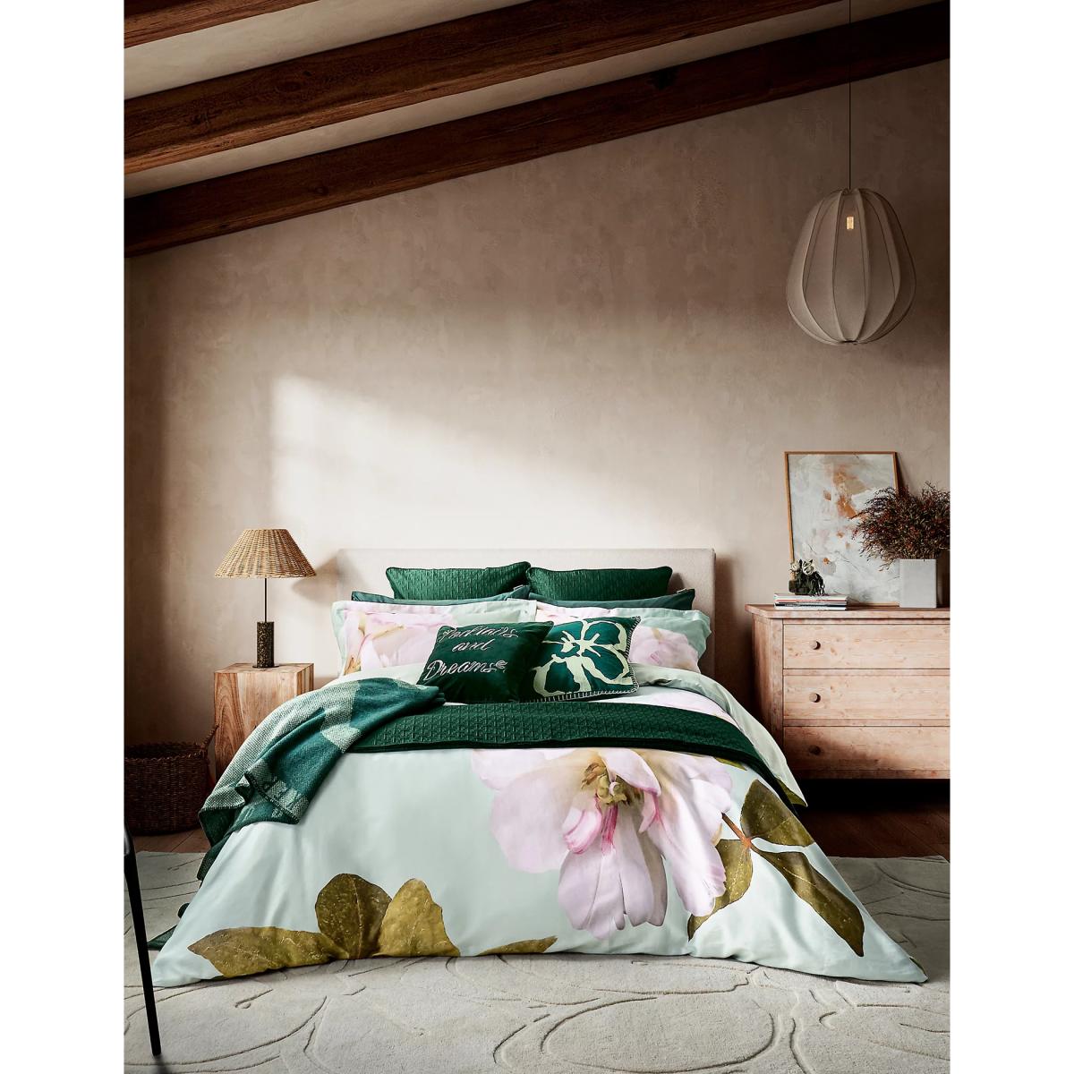 Ted Baker Sateen Gardenia Floral Bedding Set - 6FT - Mint, Mint – image 2