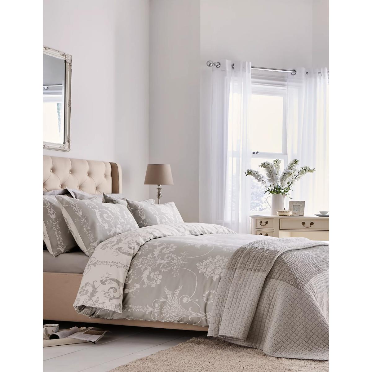 Laura Ashley Pure Cotton Sateen Josette Bedding Set - 6FT - Fresh Green, Fresh Green,Duck Egg – image 4