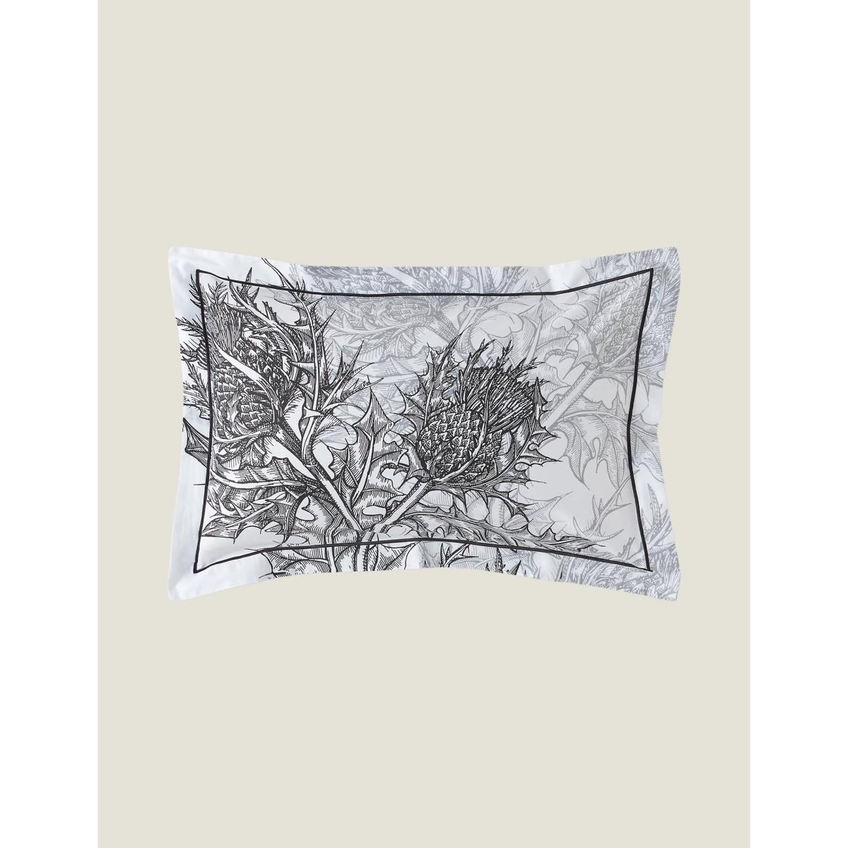 Timorous Beasties Pure Cotton Sateen Thistle Bedding Set - 6FT - Azure Blue, Azure Blue – image 6
