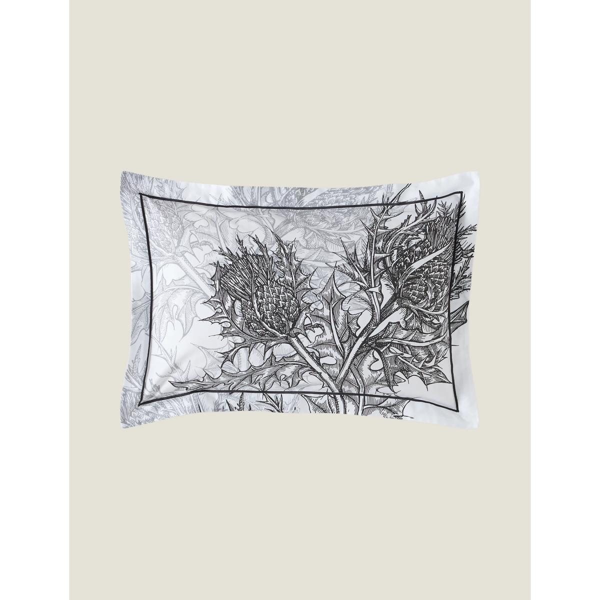 Timorous Beasties Pure Cotton Sateen Thistle Bedding Set - 6FT - Azure Blue, Azure Blue – image 7
