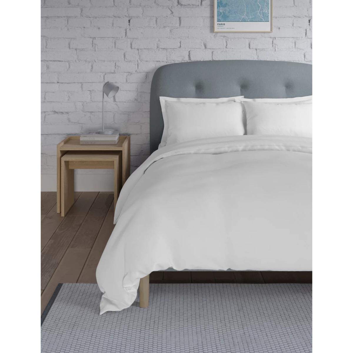 M&S Pure Cotton Kind to Skin Bedding Set - 6FT - White, White – image 2