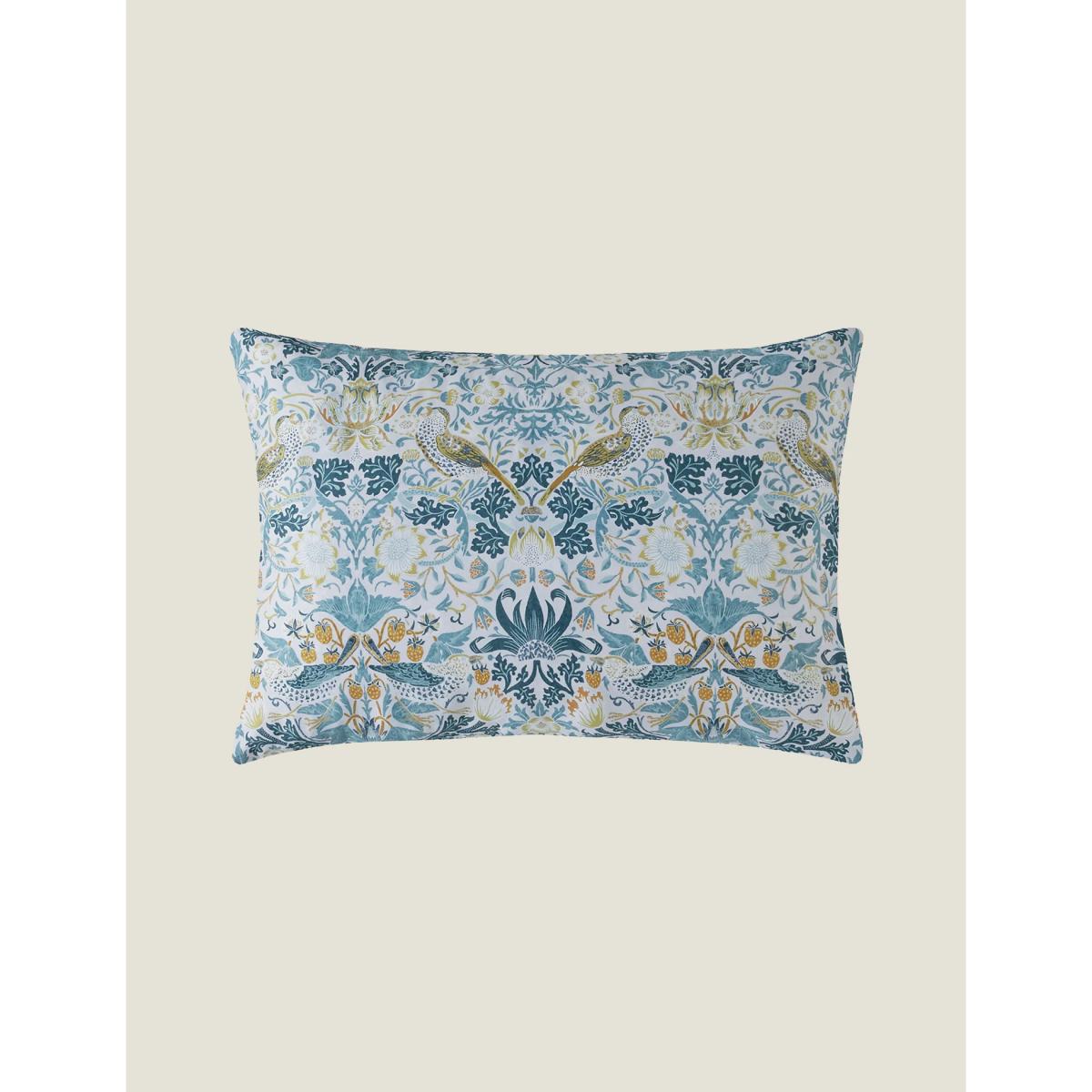 William Morris At Home Pure Cotton Strawberry Thief Bedding Set - 6FT - Ochre, Ochre – image 4