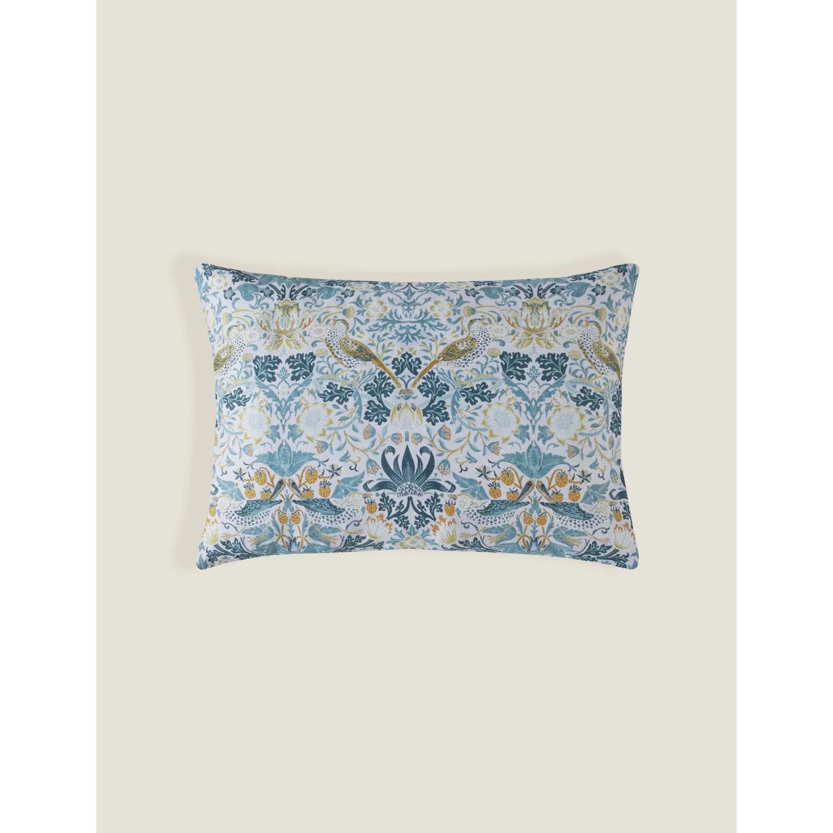 William Morris At Home Pure Cotton Strawberry Thief Bedding Set - 6FT - Ochre, Ochre – image 5